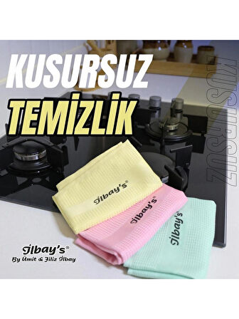 İlbay's 3'lü Eko Paket Mikrofiber Temizlik Bezi 40X60 CM - ORJİNAL ILBAY'S