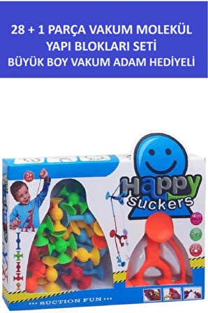 Vakum Adamlı Yapı Blokları - Kutuda Vakum Adam Hediye 28 1 Adet