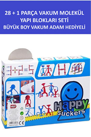 Vakum Adamlı Yapı Blokları - Kutuda Vakum Adam Hediye 28 1 Adet