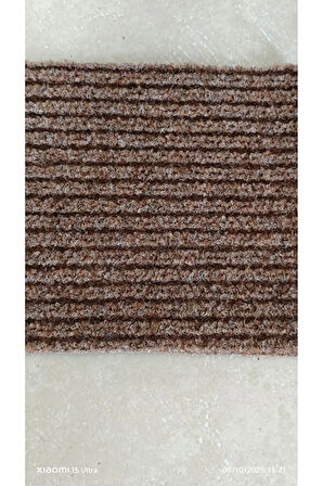 Çelik Halı 2 x 1 metre KAHVERENGİ Dış Ve Iç Zemin Kaymaz Halı Yolluk Taban Iş Yeri Ofis Oto Paspası