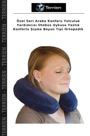 Özel Seri Araba Konforu Yolculuk Yardımcısı Otobüs Uykusu Yastık Konforlu Şişme Boyun Tipi Ortopedik