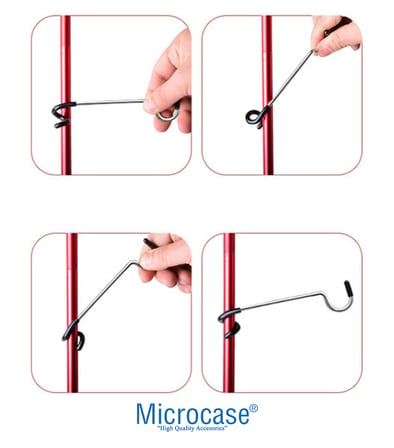 Microcase Kamp Ve Outdoor Çok Amaçlı Lamba Askısı Pratik Fener Askı Aparatı Kancası 3 Adet - AL5878