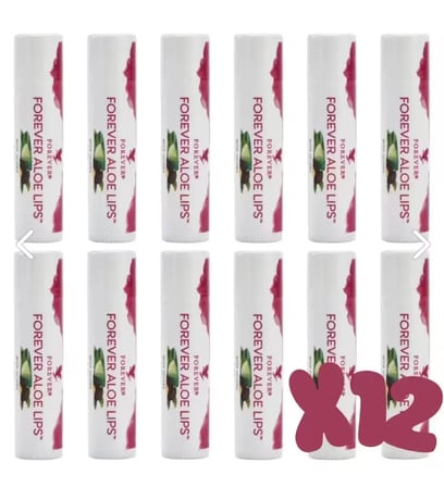 Forever Aloe Lips Aloe Vera ve Jojoba Yağı İçeren Dudak Koruyucu 12 x 4,25 g