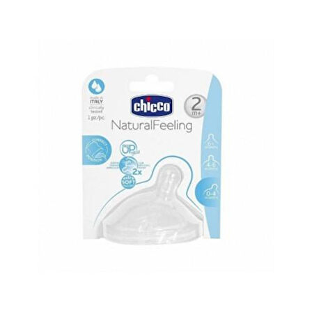 Chicco NaturalFeeling Biberon Emziği 2 Ay+ Orta Akış Tekli