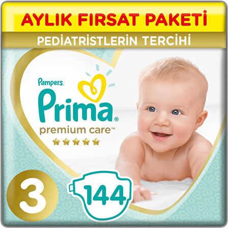 Prima Premium Care Aylık Fırsat Paketi 3 Beden 144 Adet