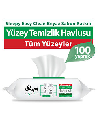 Sleepy Easy Clean Yüzey Temizlik Havlusu 100 Adet