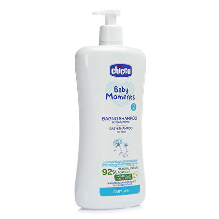 Chicco Baby Moments Doğal Göz Yakmayan Saç ve Vücut Şampuanı 750ml