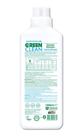 Green Clean Bitkisel Çamaşır Deterjanı 1000 ml (20 Yıkama)