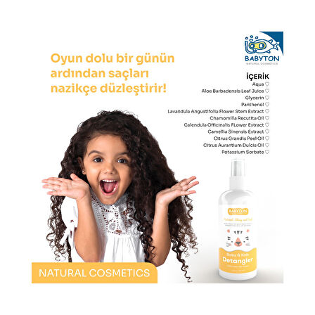 Babyton Bebek ve Çocuklar İçin Kolay Tarama Saç Spreyi 200 ml