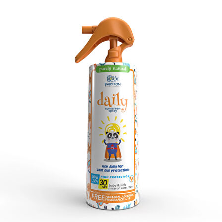 Babyton Bebek ve Çocuklar İçin Günlük Güneş Koruyucu Sprey 200 ml