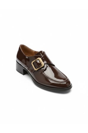 Zoe Toka Detaylı Parlak  Kadın Loafer