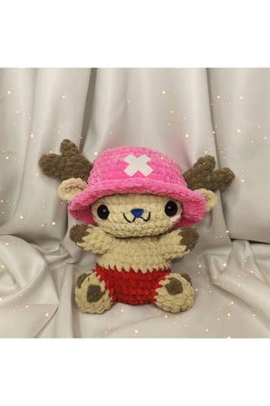 El Yapımı Tek Parça Tığ İşi Peluş: Luffy, Nami, Chopper Amigurumi