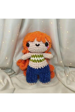 El Yapımı Tek Parça Tığ İşi Peluş: Luffy, Nami, Chopper Amigurumi