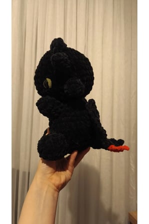 El Yapımı Tek Parça Tığ İşi Peluş: Dişsiz Model 1 Amigurumi