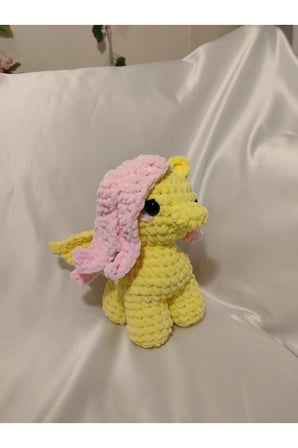 El Yapımı Tığ İşi My Little Pony Peluş Oyuncak | Fluttershy
