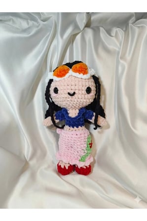 El Yapımı Tek Parça Tığ İşi Peluş: Luffy, Nami, Chopper, Sanji, Zoro, Usoop, Robin Amigurumi