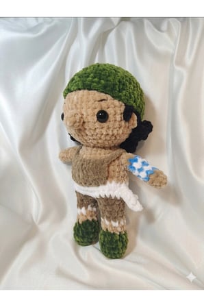 El Yapımı Tek Parça Tığ İşi Peluş: Luffy, Nami, Chopper, Sanji, Zoro, Usoop, Robin Amigurumi