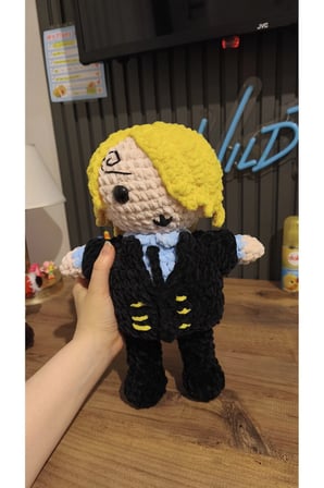 El Yapımı Tek Parça Tığ İşi Peluş: Luffy, Nami, Chopper,Sanji Amigurumi