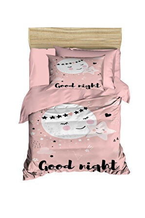 Yenidoğan Kız Bebek Nevresim Takımı &amp;#37;100 Pamuklu Good Night