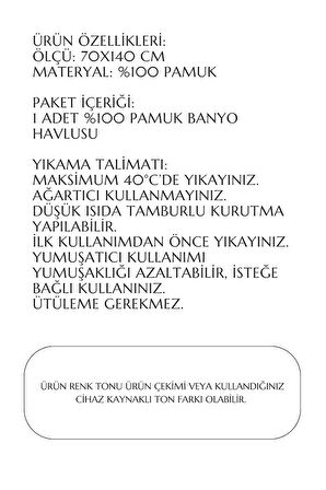 Ekose Desenli &amp;#37; 100 Pamuk Banyo Havlusu 70x140 Cm Kahve