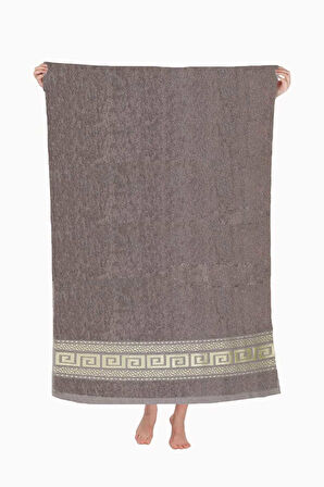 Nayra &amp;#37;100 Pamuklu Banyo Havlusu 70x140 Cm Kahve