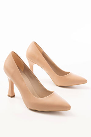 St-001 Nut Günlük 9 Cm Topuklu Bayan Stiletto Ayakkabı