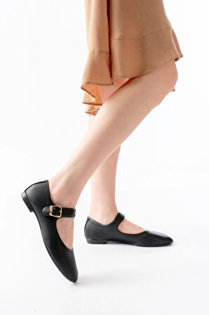 2606 Siyah Baretli Günlük Kadın Ayakkabı