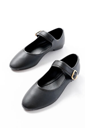 2606 Siyah Baretli Günlük Kadın Ayakkabı