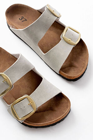 P-101 Gri Günlük  Kadın Terlik