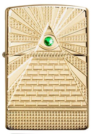 Zippo Eye Of Providence Design Armor Case Gold Çakmak