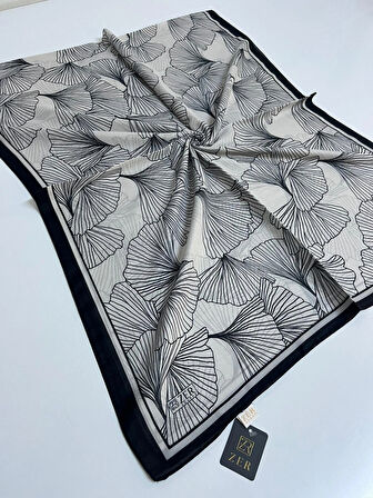 ZER ORGANİK ŞAL KREM-SİYAH