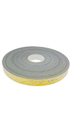 Kapı Pencere İzolasyon Bandı Yapışkan Kapı Pencere Süngeri Eva 3mmx30mm Siyah 25 Metre