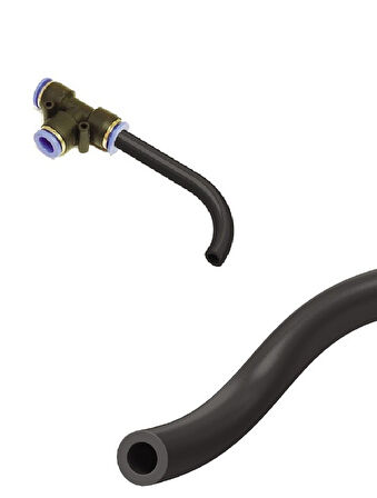 Contacall Basınç Hortumu Çok Amaçlı Hortum 8mm Çap Siyah Renk 10 Metre