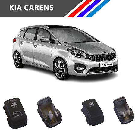 Kia Carens Cam Düğme Kapağı 2 Adetli Set