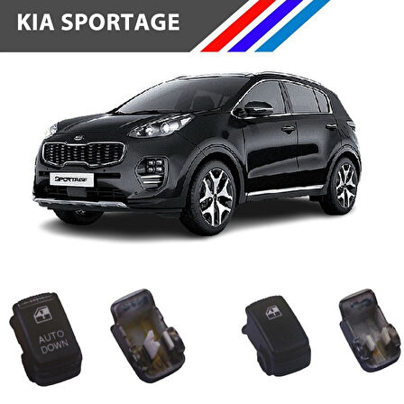 Kia Sportage Cam Düğme Kapağı 2 Adetli Set