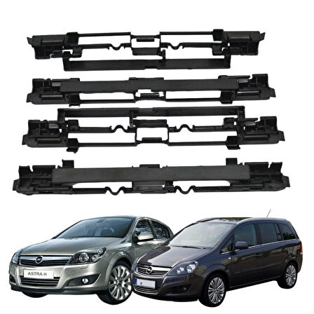 Opel Astra H Zafira B Tavan Oluk Çıta Kapağı Ön Arka Siyah 4 Adet