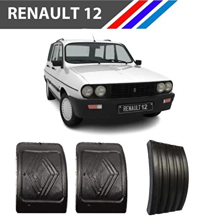 OTOZET Renault 12 Toros Gaz-Fren-Debriyaj Pedal Lastiği Üçlü Takım