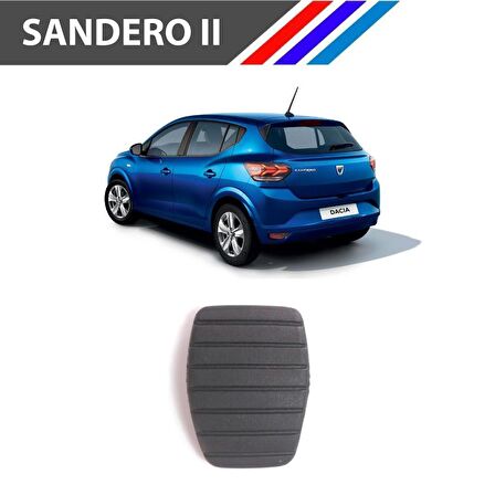 OTOZET Dacia Sandero 2 Fren - Debriyaj Pedal Lastiği 2 Adetli Takım