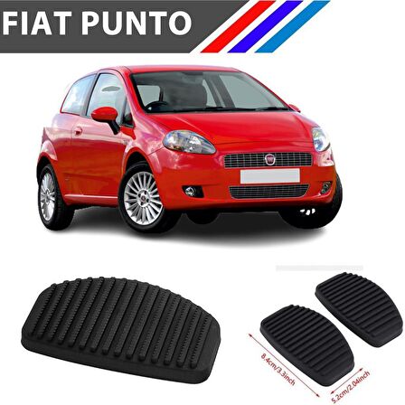 OTOZET Fiat Punto Fren Debriyaj Pedal Lastiği 2 Adetli Set