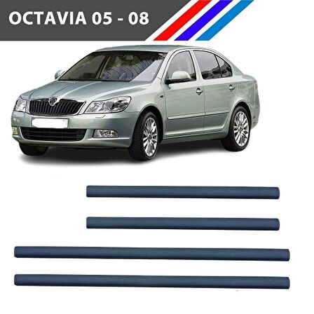 Skoda Octavia Kapı Çıta Takımı Boyasız 4 Adetli Set 2005 - 2008