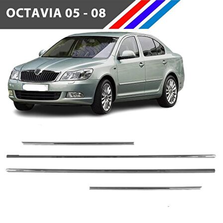 Skoda Octavia Kapı Çıta Takımı 4 Adetli Set 2005 - 2008