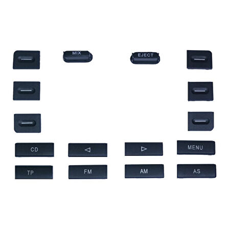 VW Caddy MK3 Radyo CD Çalar Tuş Takımı 16 Parçalı 2004 Sonrası