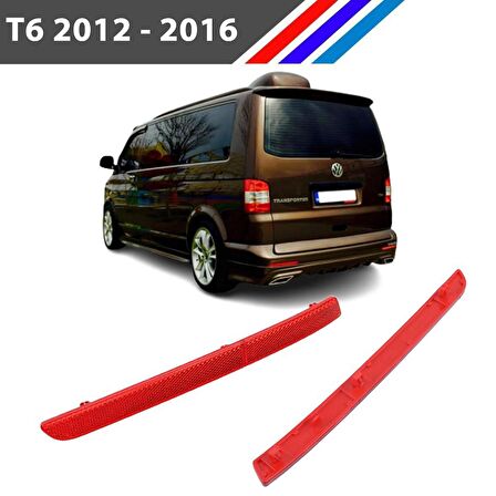 Transporter T6 Arka Tampon Reflektörü Sağ Taraf 2012 - 2016