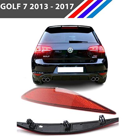 VW Golf 7 Arka Tampon Reflektörü Sağ Taraf 2013 - 2017