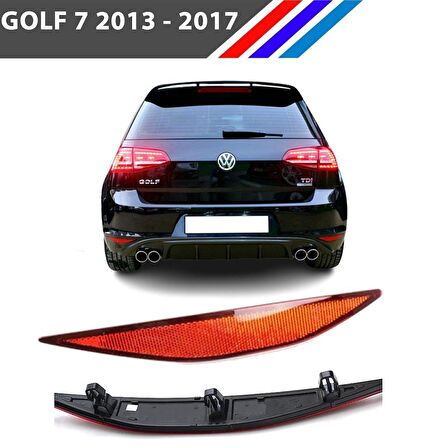 VW Golf 7 Arka Tampon Reflektörü Sol Taraf 2013 - 2017