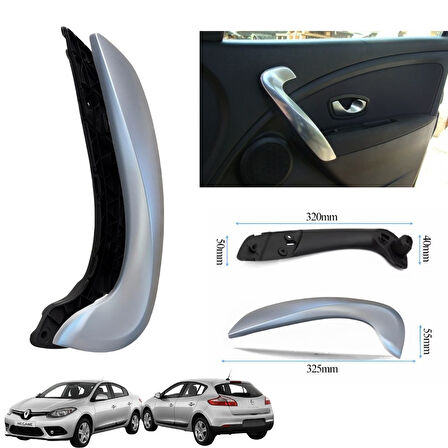 Fluence Megane 3 Kapı Kapı İç Kol Tutamağı Mat Krom Alt Ve Üst Parça Sağ Taraf 809600017R
