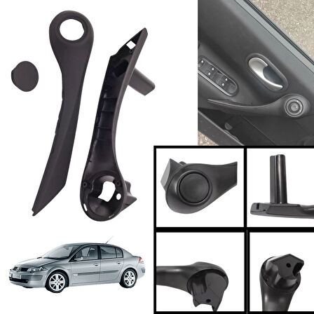 Renault Megane 2 Kapı İç Çekme Kolçak Sol Taraf Siyah 7701475316