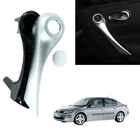 Renault Megane 2 Kapı İç Çekme Kolçak Sağ Taraf Mat Krom 7701476922