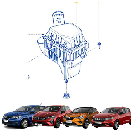Clıo 5 Captur 2 1.0 Tce H4D Taliant 1.0 Tce Sandero 3 1.0 Sce b4D Hava Filtre Kutusu
