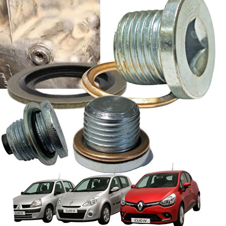 Clıo 2 Clıo 3 Clıo 4 Karter Tapası Tapa Pulu Ve Bakır Conta Seti